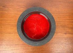 Mid-Century Modern Danish Studio Pottery Brutalist Bowl from Lehmann Pottery