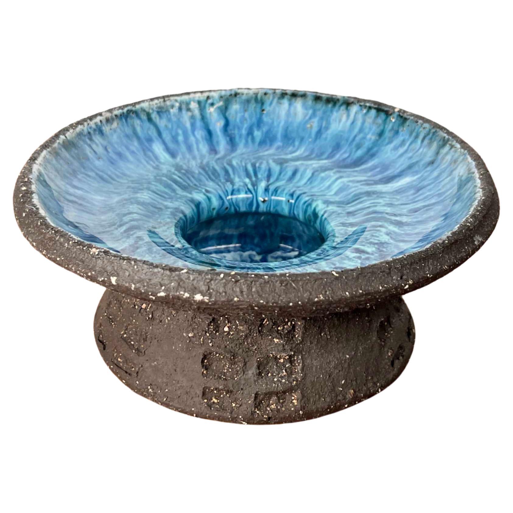 Mid-Century Modern Danish Studio Pottery Candle Holder from Henri Keramik, 1960s