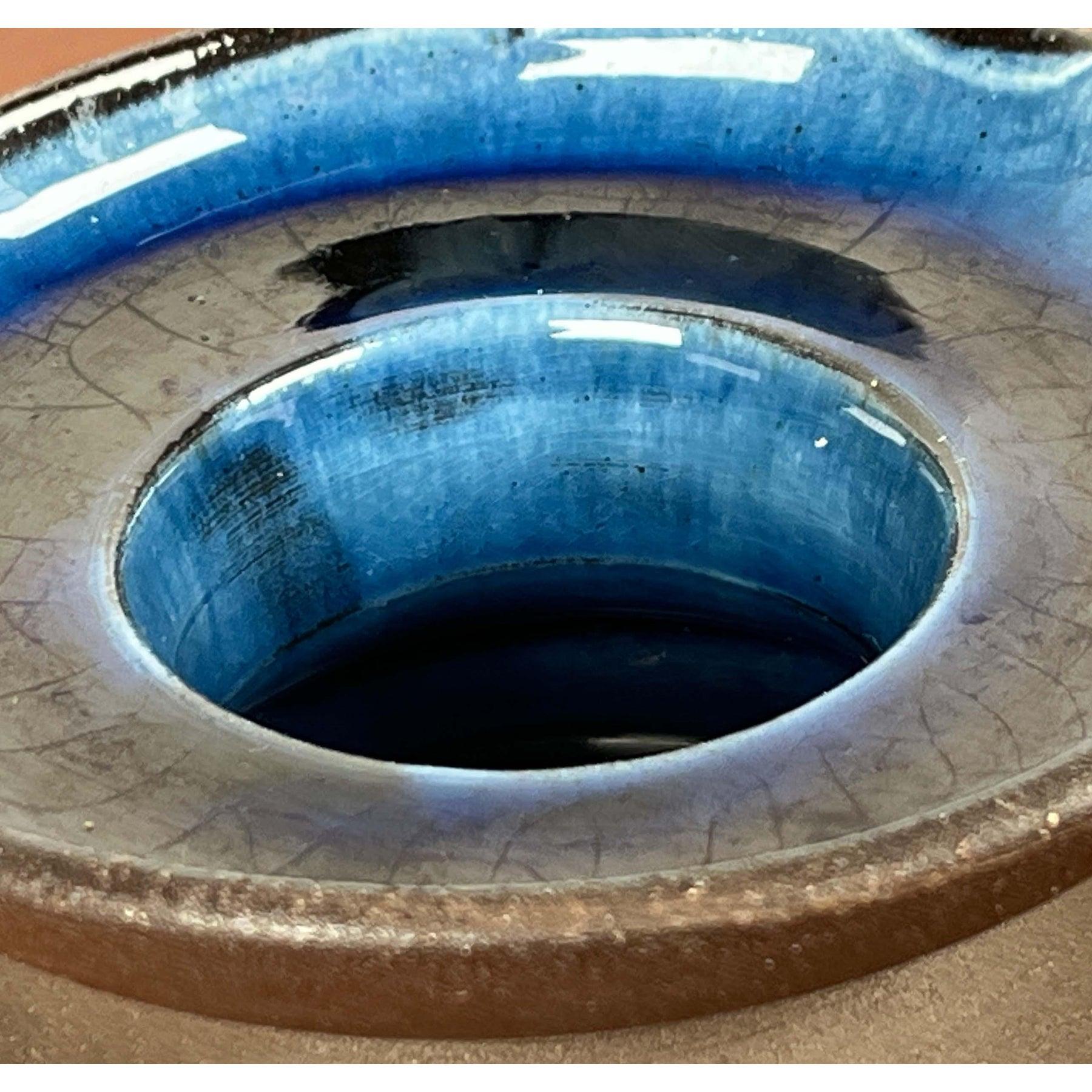 Portavelas de cerámica danesa Studio Pottery de mediados de siglo, años 60 en Bueno estado para la venta en Hamburg, DE