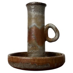 Mid-Century Modern Danish Studio Pottery Candleholder from Axella, 1960s