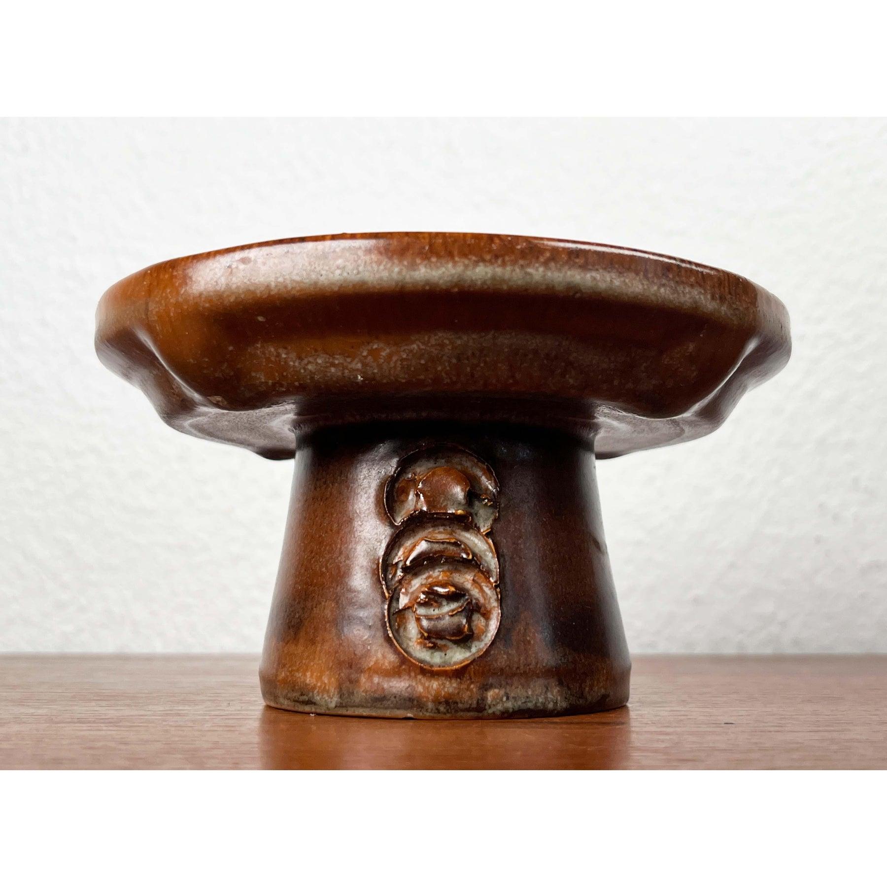 Portavelas danés moderno de mediados de siglo de Studio Pottery de Kis Lunn, años 60 en Bueno estado para la venta en Hamburg, DE