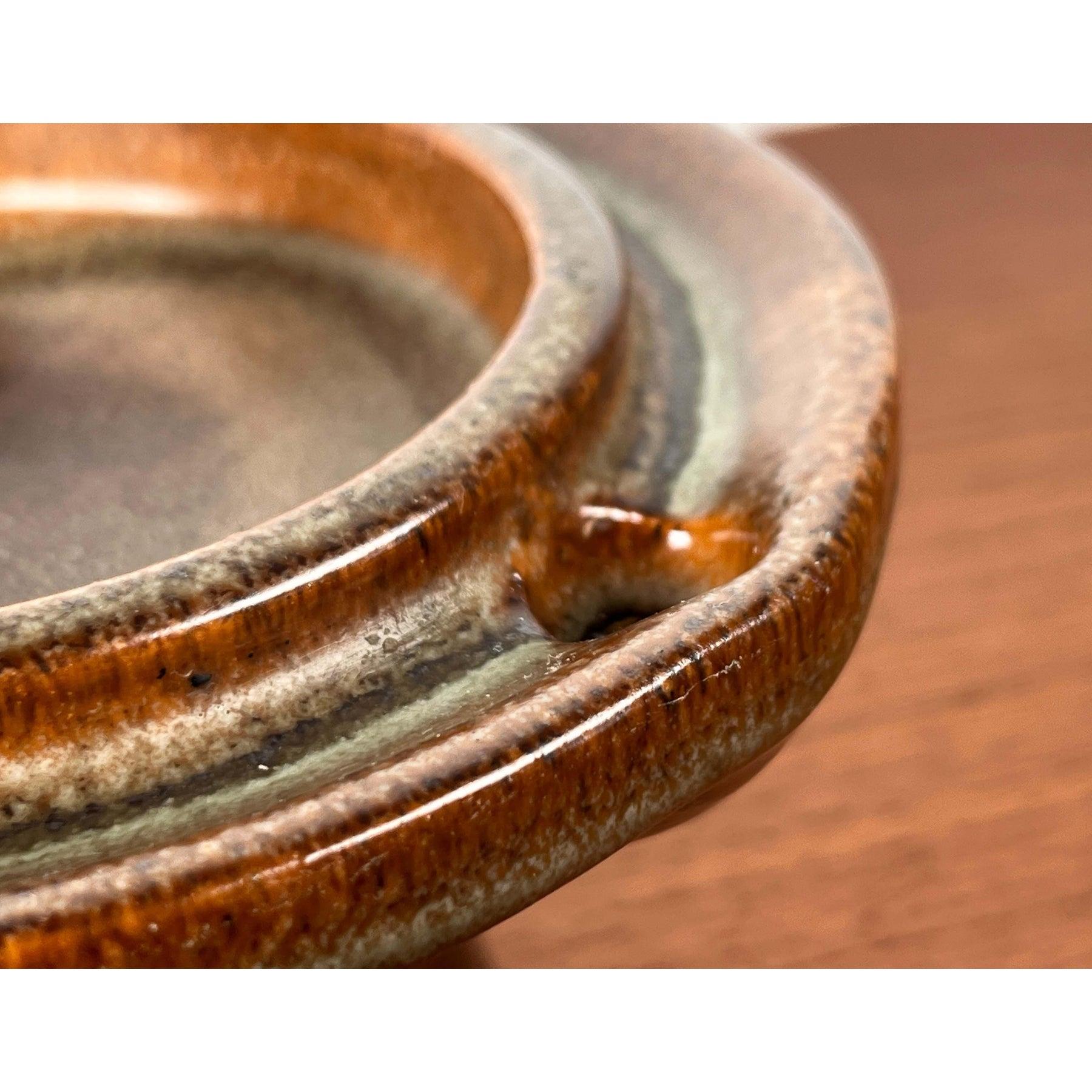 Portavelas danés moderno de mediados de siglo de Studio Pottery de Kis Lunn, años 60 siglo XX en venta