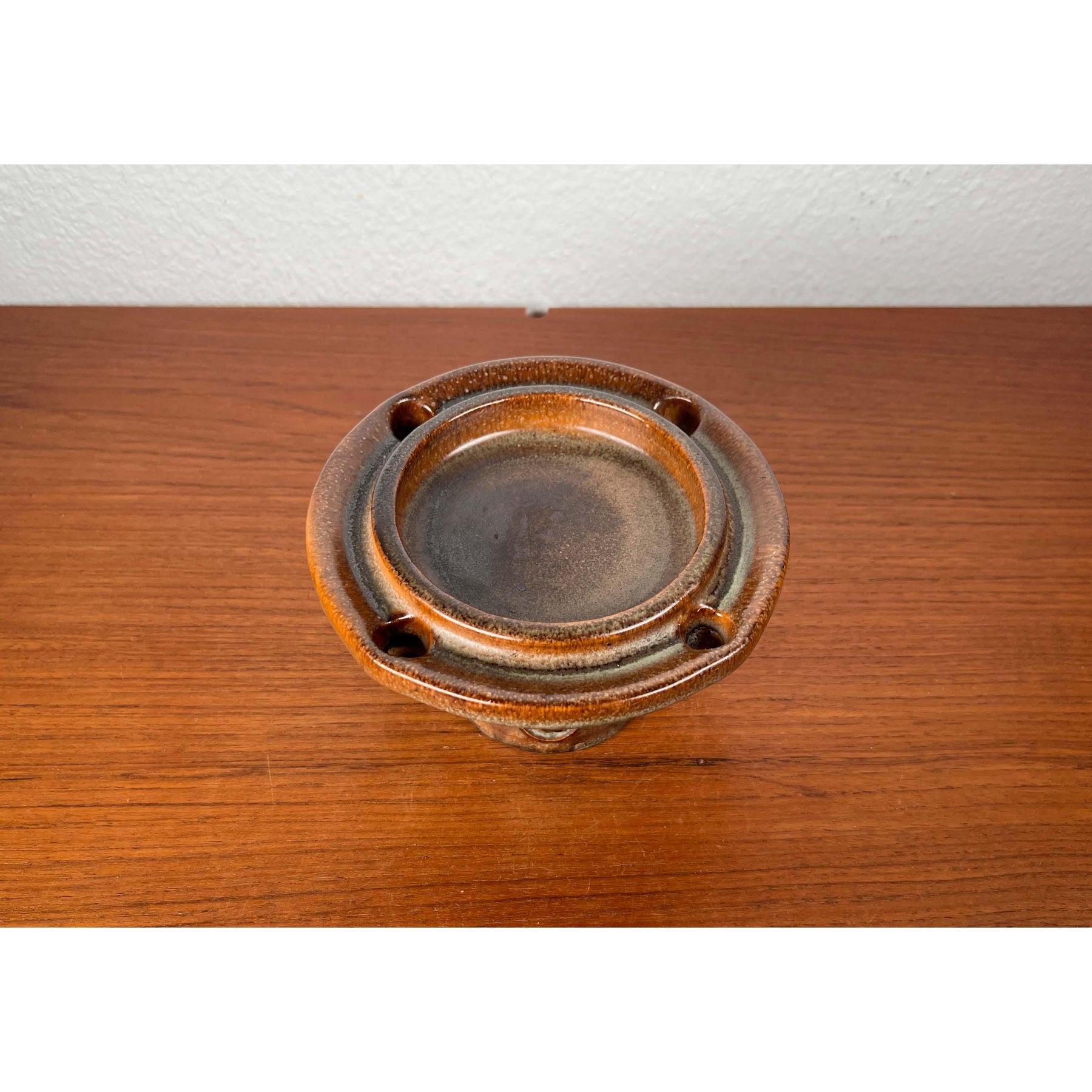 Portavelas danés moderno de mediados de siglo de Studio Pottery de Kis Lunn, años 60 en venta 2
