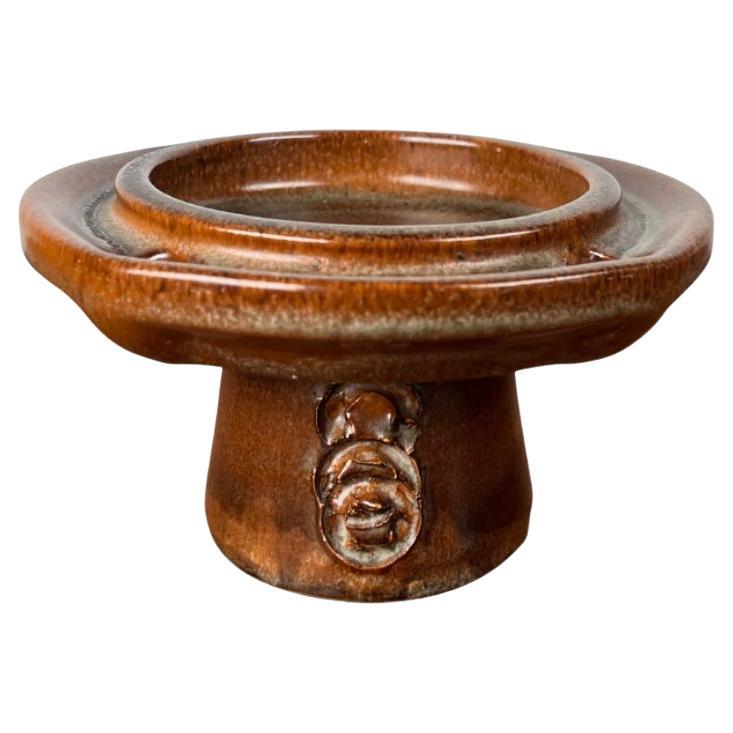 Portavelas danés moderno de mediados de siglo de Studio Pottery de Kis Lunn, años 60 en venta