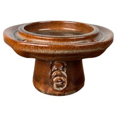 Mid-Century Modern Danish Studio Pottery Candleholder from Kis Lunn, 1960s