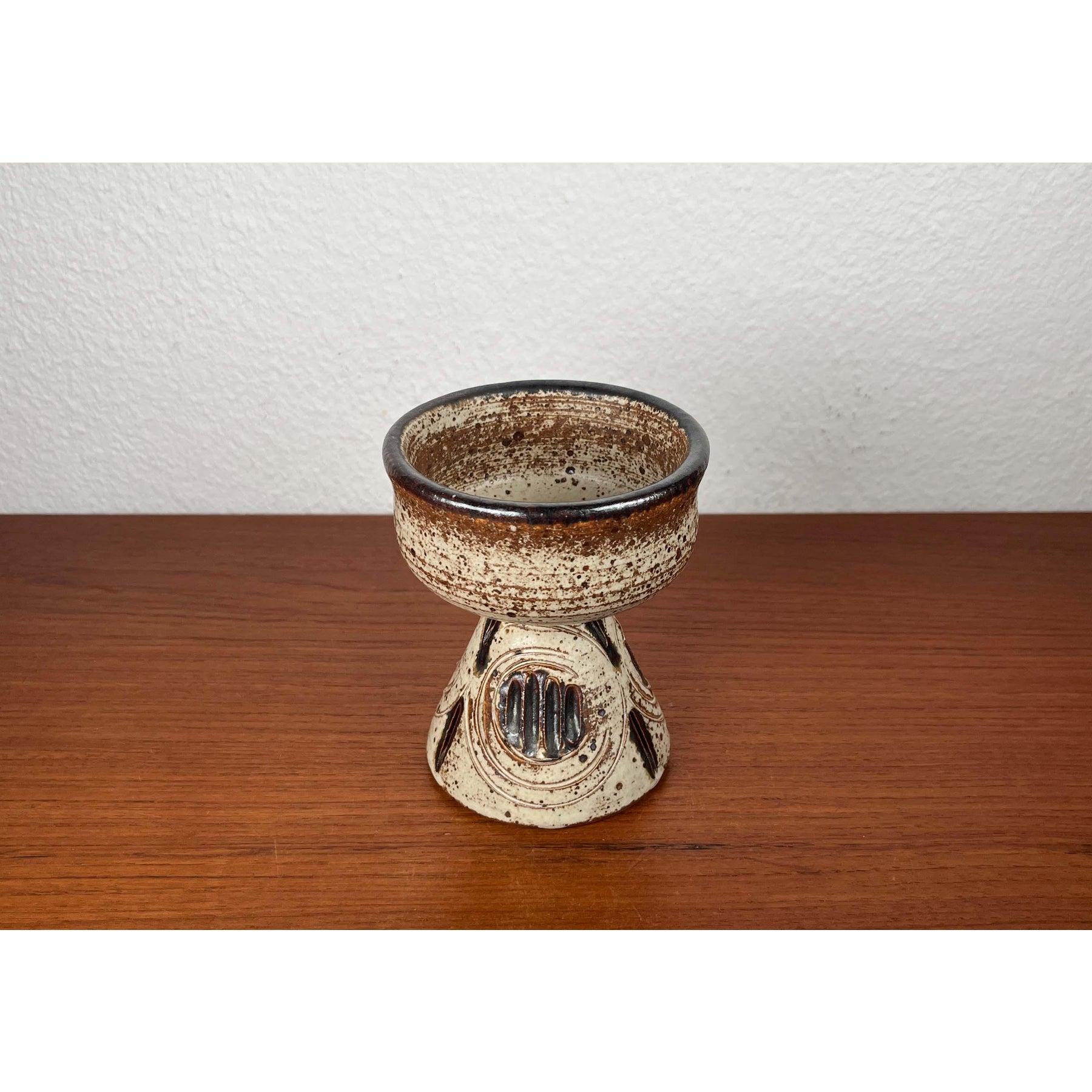 Candelabro danés moderno de mediados de siglo de Studio Pottery de Tingkeramik, años 60 en venta 4