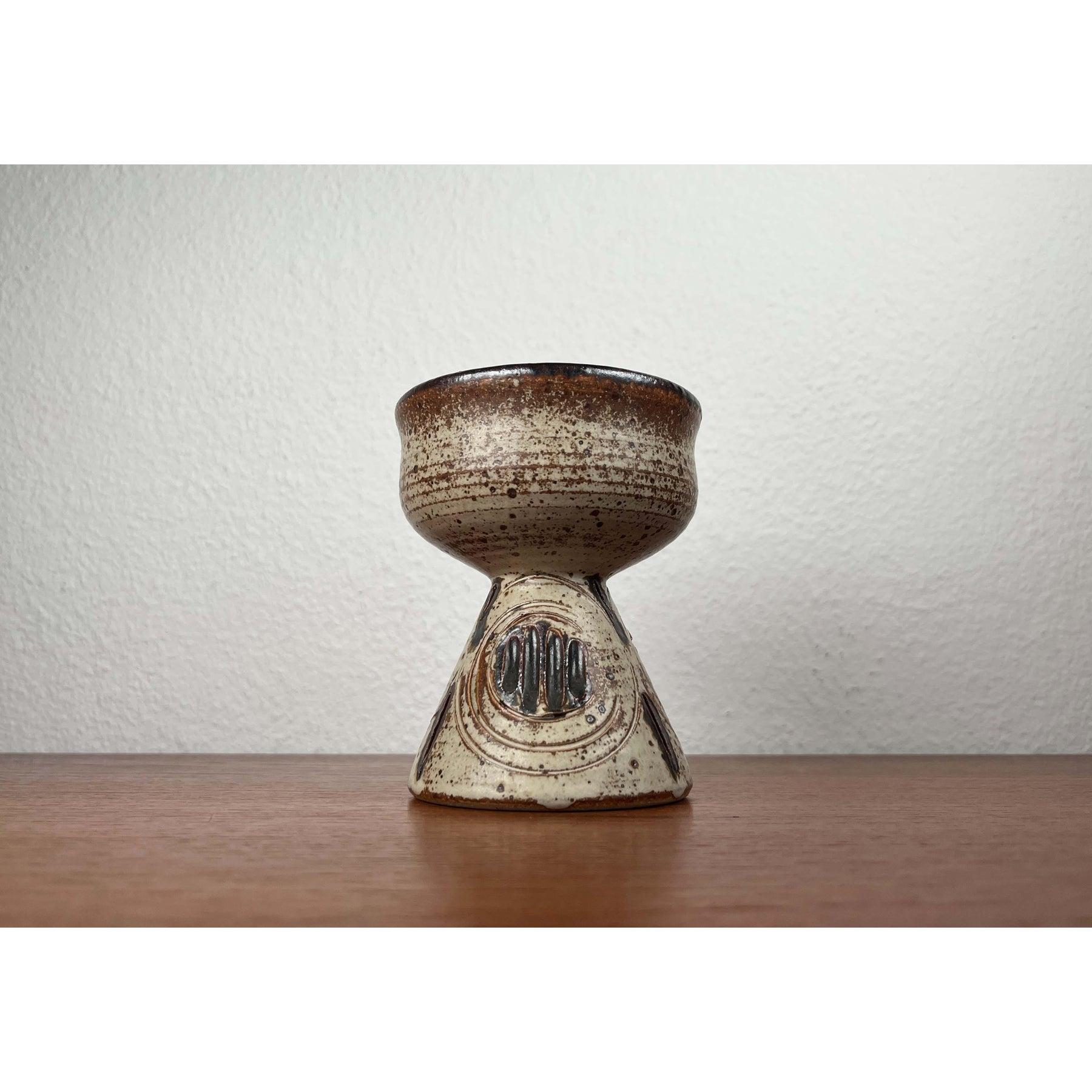 Candelabro danés moderno de mediados de siglo de Studio Pottery de Tingkeramik, años 60 en venta 6
