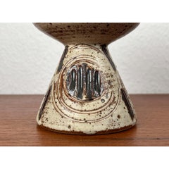 Mid-Century Modern Danish Studio Pottery Candleholder from Tingkeramik, 1960s