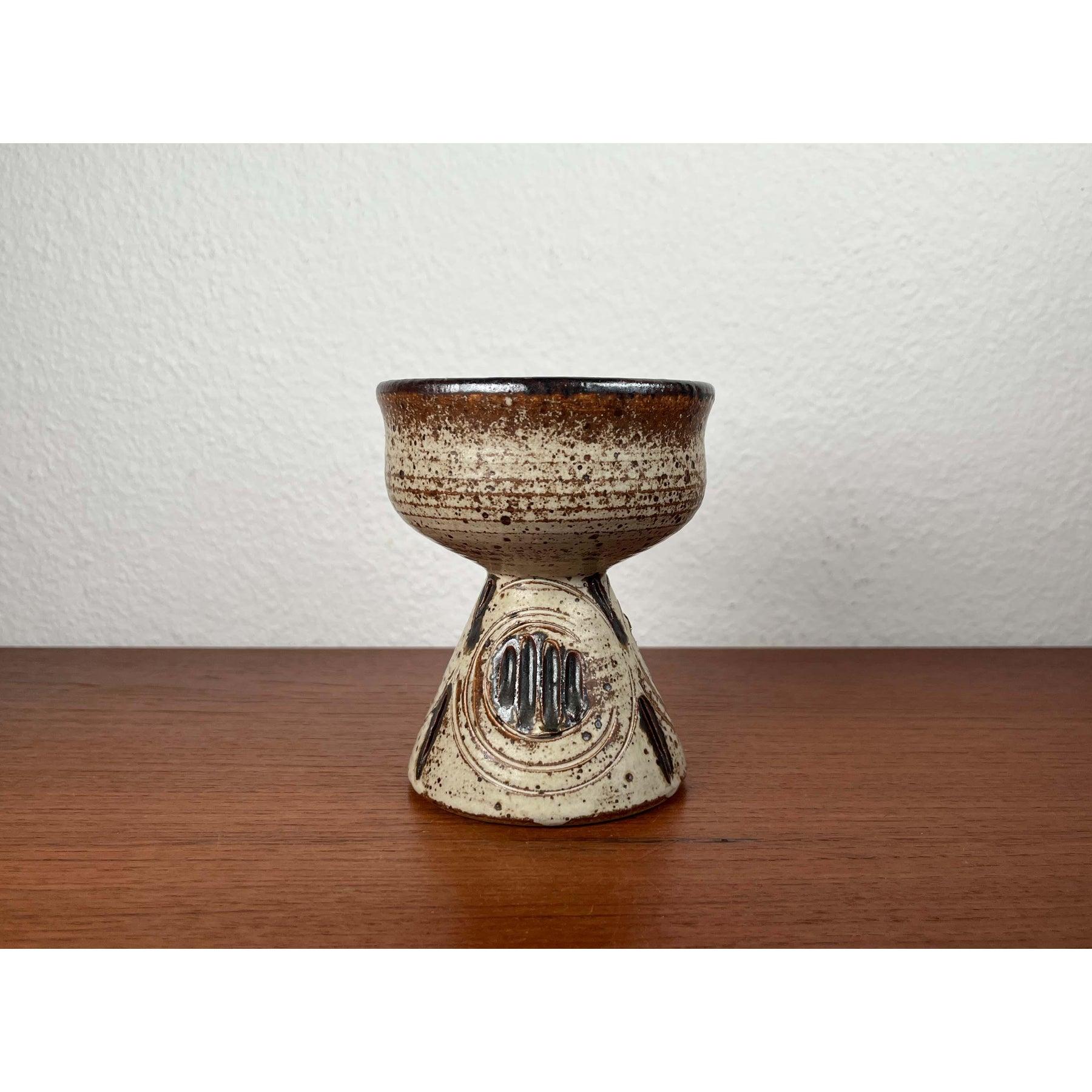 Candelabro danés moderno de mediados de siglo de Studio Pottery de Tingkeramik, años 60 Danés en venta