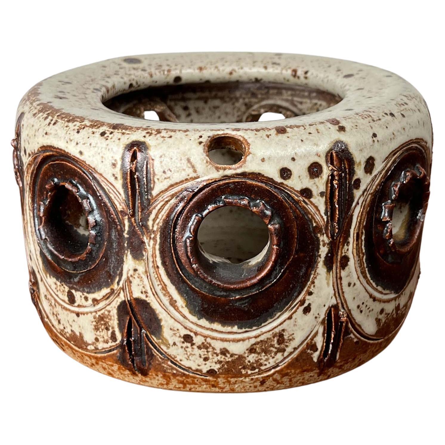 Bougeoir de Tingkeramik en Studio Pottery danois moderne du milieu du siècle dernier, années 1960 en vente