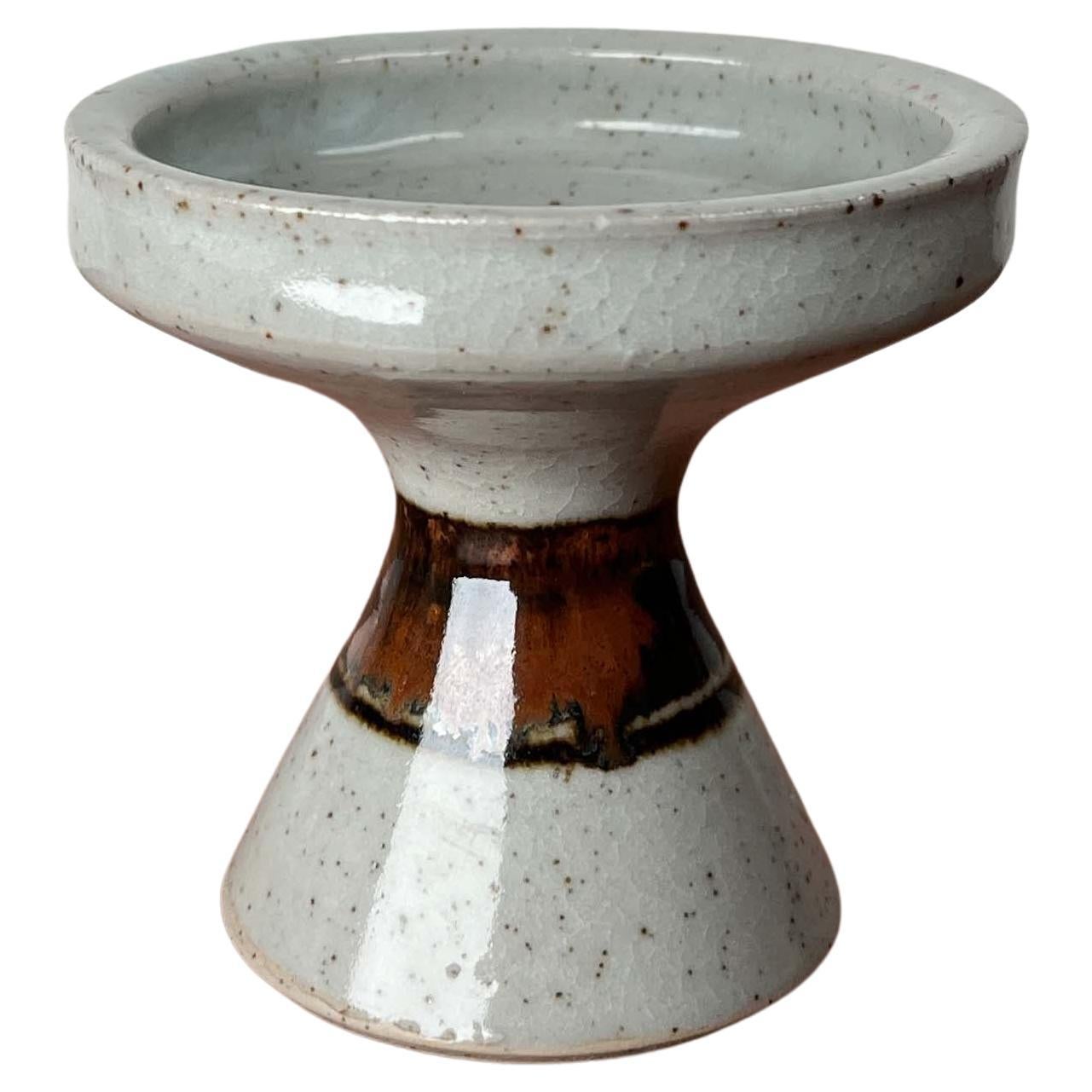 Mid-Century Modern Danish Studio Pottery Candleholder Jette Andersen, 1960s For Sale