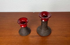 Kerzenhalter im dänischen Mid-Century-Modern-Stil von Lehmann Pottery, 2er-Set