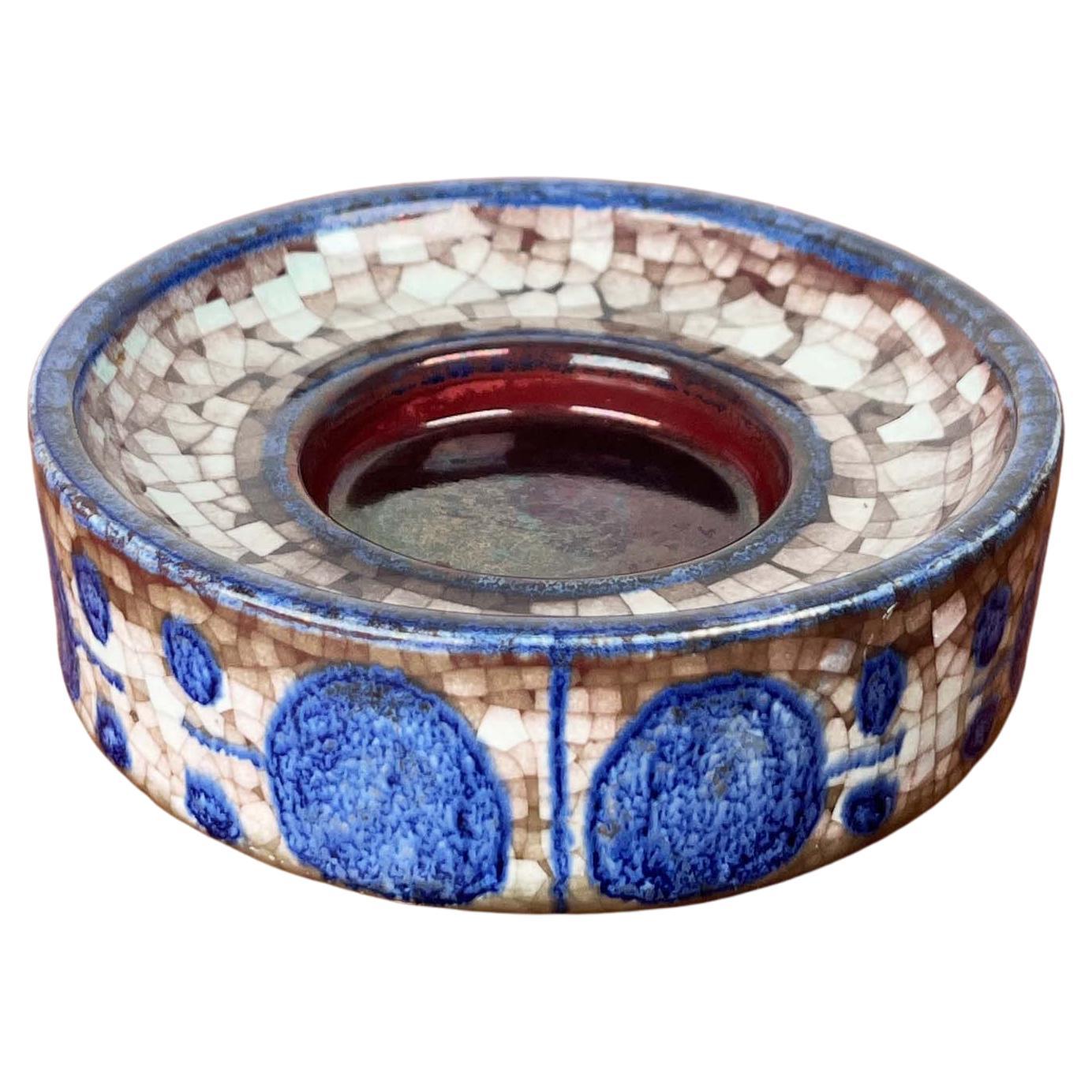 Portacandele di Studio Pottery danese moderno di metà secolo Michael Andersen Keramik