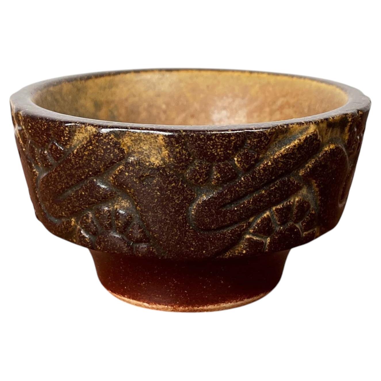 Portacandele di Studio Pottery danese moderno di metà secolo Michael Andersen Keramik
