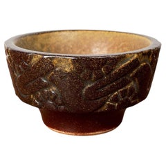Mid-Century Modern Danish Studio Pottery Candleholder Michael Andersen Keramik