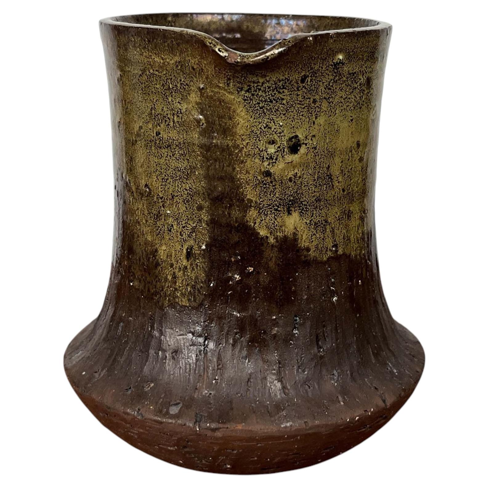 Mid-Century Modern Danish Studio Pottery Carafe Vase Poul Havgaard Faaborg 1960s