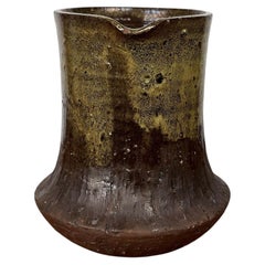 Jarrón-jarra de cerámica de Studio Pottery danesa de estilo moderno de mediados de siglo, de Poul Havgaard, Faaborg, década de 1960