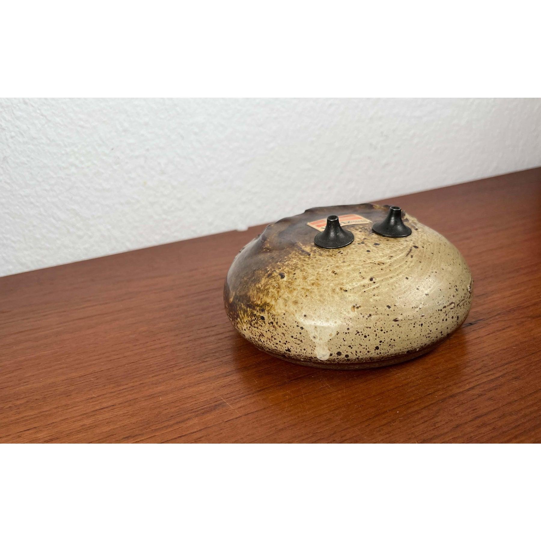 Lámpara de aceite doble de Studio Pottery danesa moderna de mediados de siglo de Aage Würtz, 1962 en venta 10