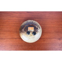 Mid-Century Modern Danish Studio Pottery Double Oil Lamp from Aage Würtz, 1962