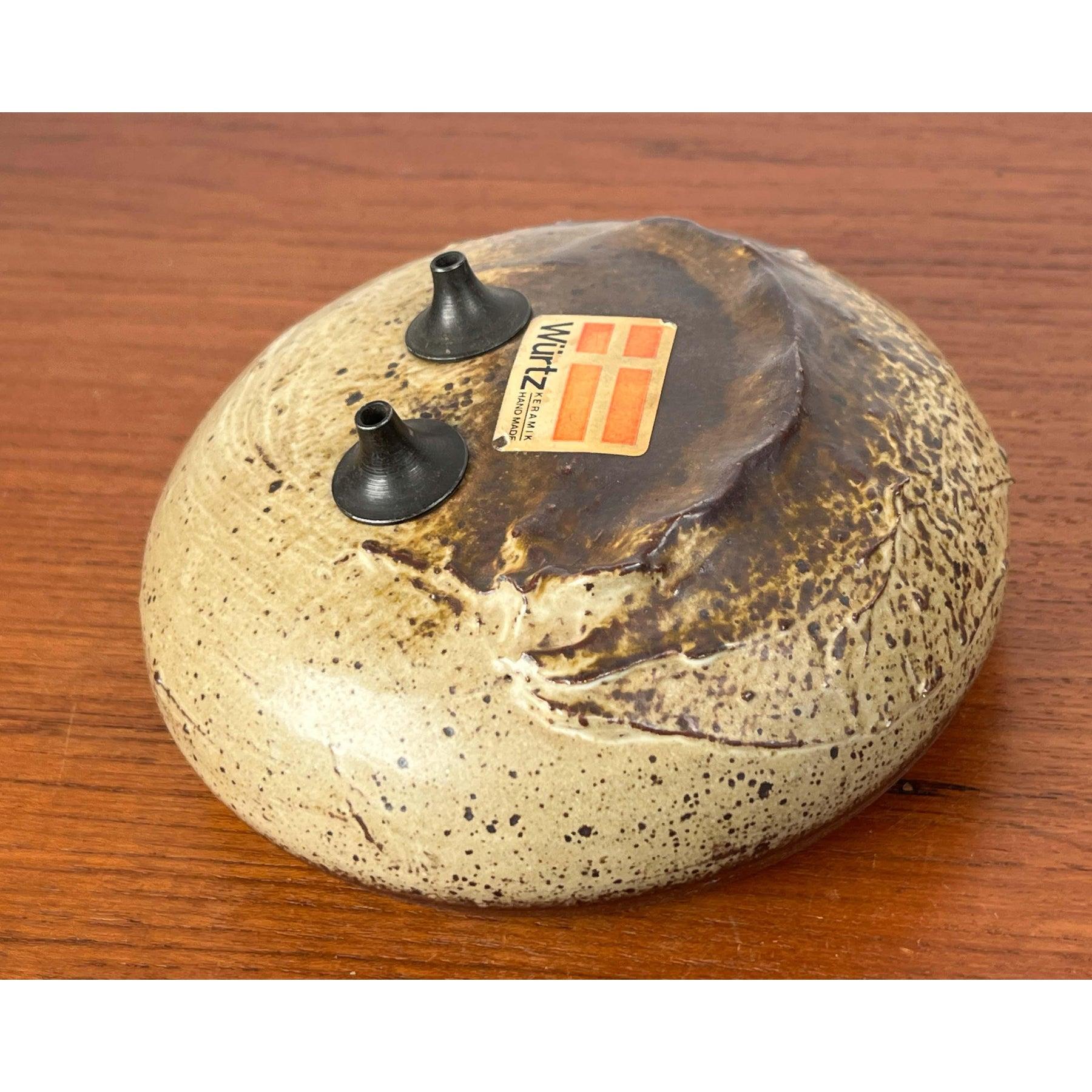 Lámpara de aceite doble de Studio Pottery danesa moderna de mediados de siglo de Aage Würtz, 1962 en Bueno estado para la venta en Hamburg, DE