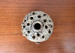 Portavelas erizo de cerámica danesa Studio Pottery de mediados de siglo Sejer Keramik