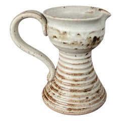 Jarra de Studio Pottery danesa moderna de mediados de siglo de Helle Stenberg, años 60