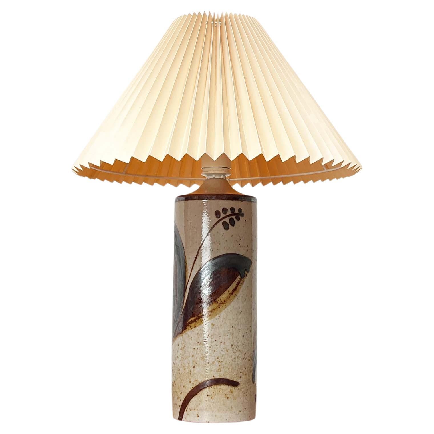 Mid-Century Modern Danish Studio Pottery Lilia Table Lamp Haico Nitzsche Søholm