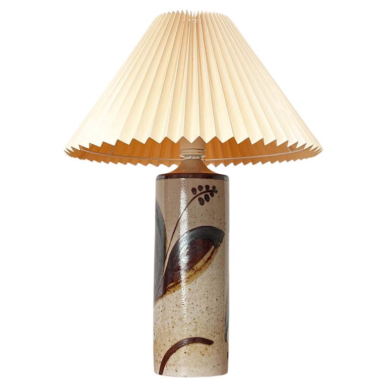 Mid-Century Modern Danish Studio Pottery Lilia Table Lamp Haico Nitzsche Søholm