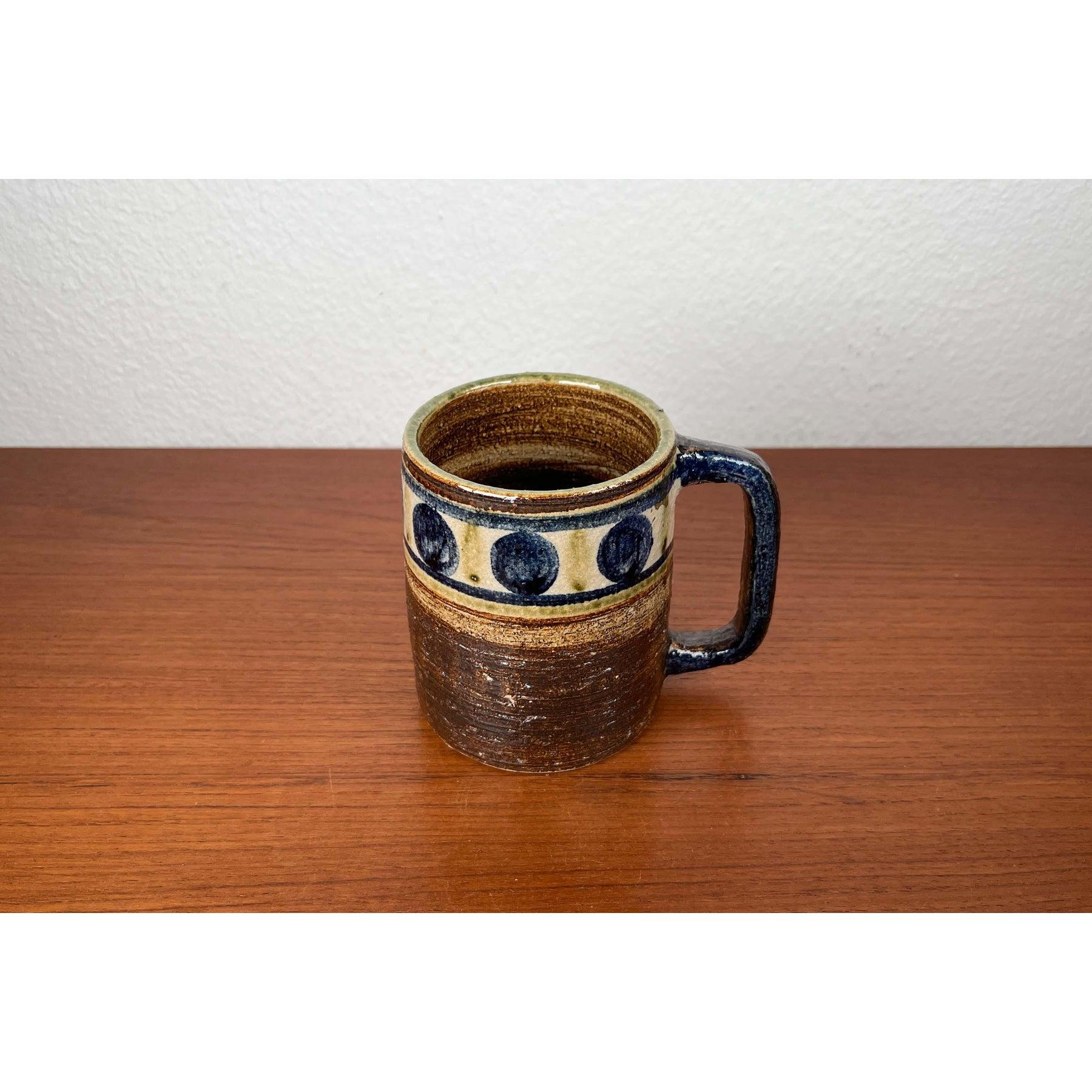 Mug en poterie danoise Studio Pottery du milieu du siècle dernier de Kingo Keramik, années 1960 en vente 4