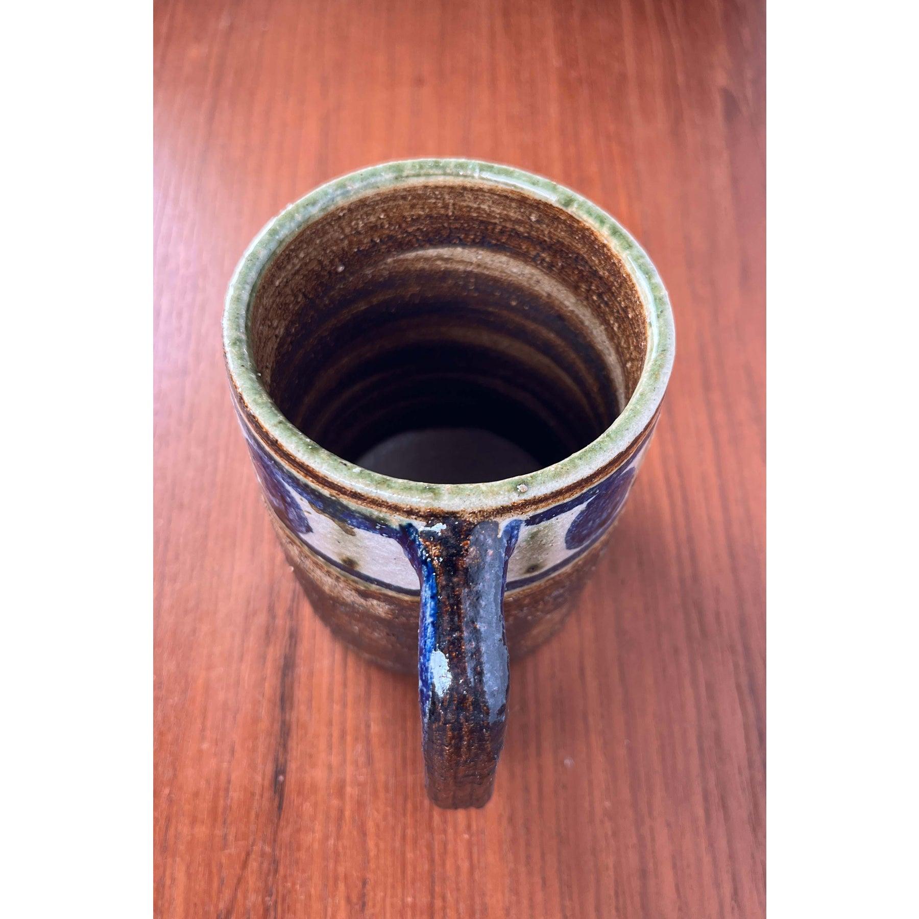 Mug en poterie danoise Studio Pottery du milieu du siècle dernier de Kingo Keramik, années 1960 en vente 6