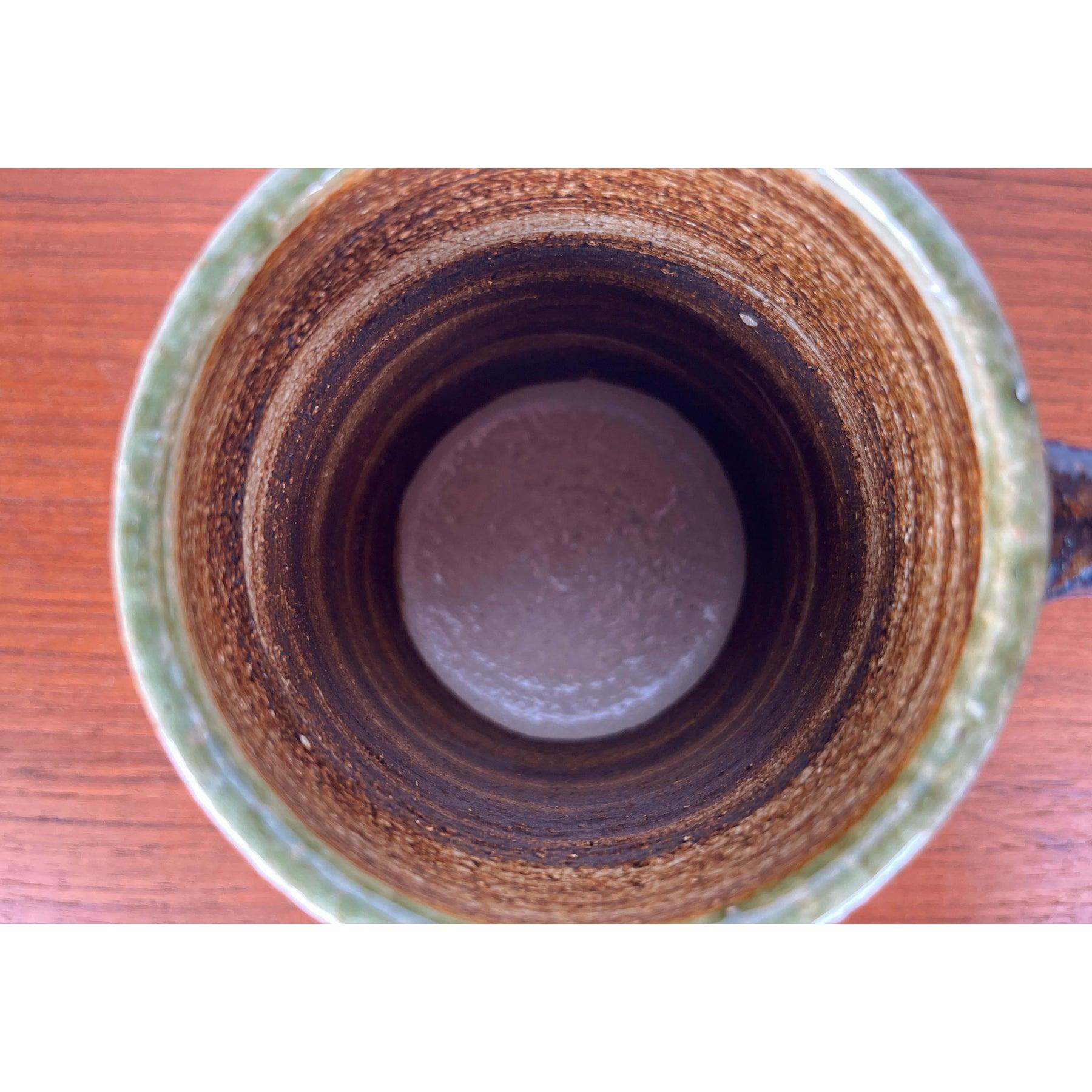 Mug en poterie danoise Studio Pottery du milieu du siècle dernier de Kingo Keramik, années 1960 Bon état - En vente à Hamburg, DE