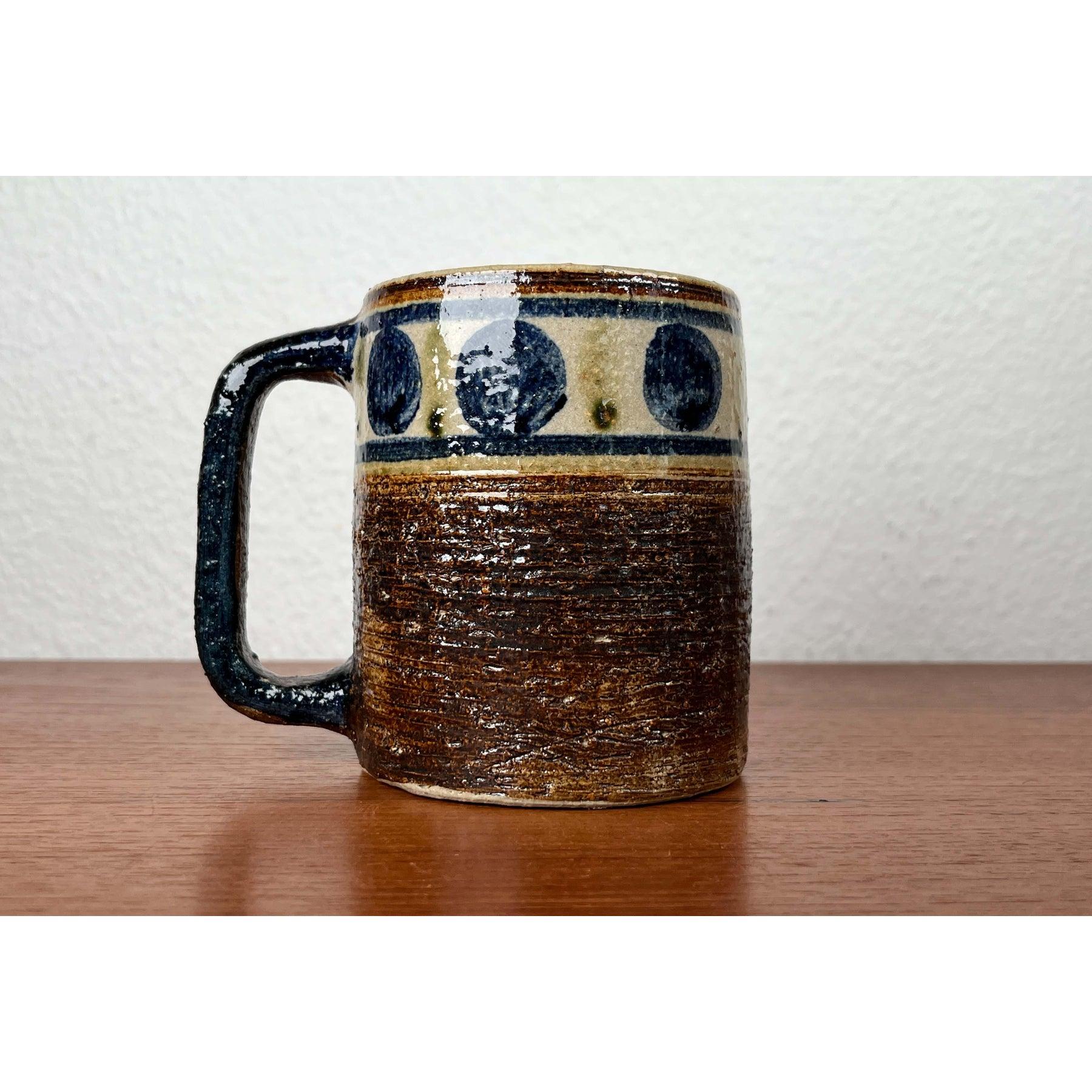 Céramique Mug en poterie danoise Studio Pottery du milieu du siècle dernier de Kingo Keramik, années 1960 en vente