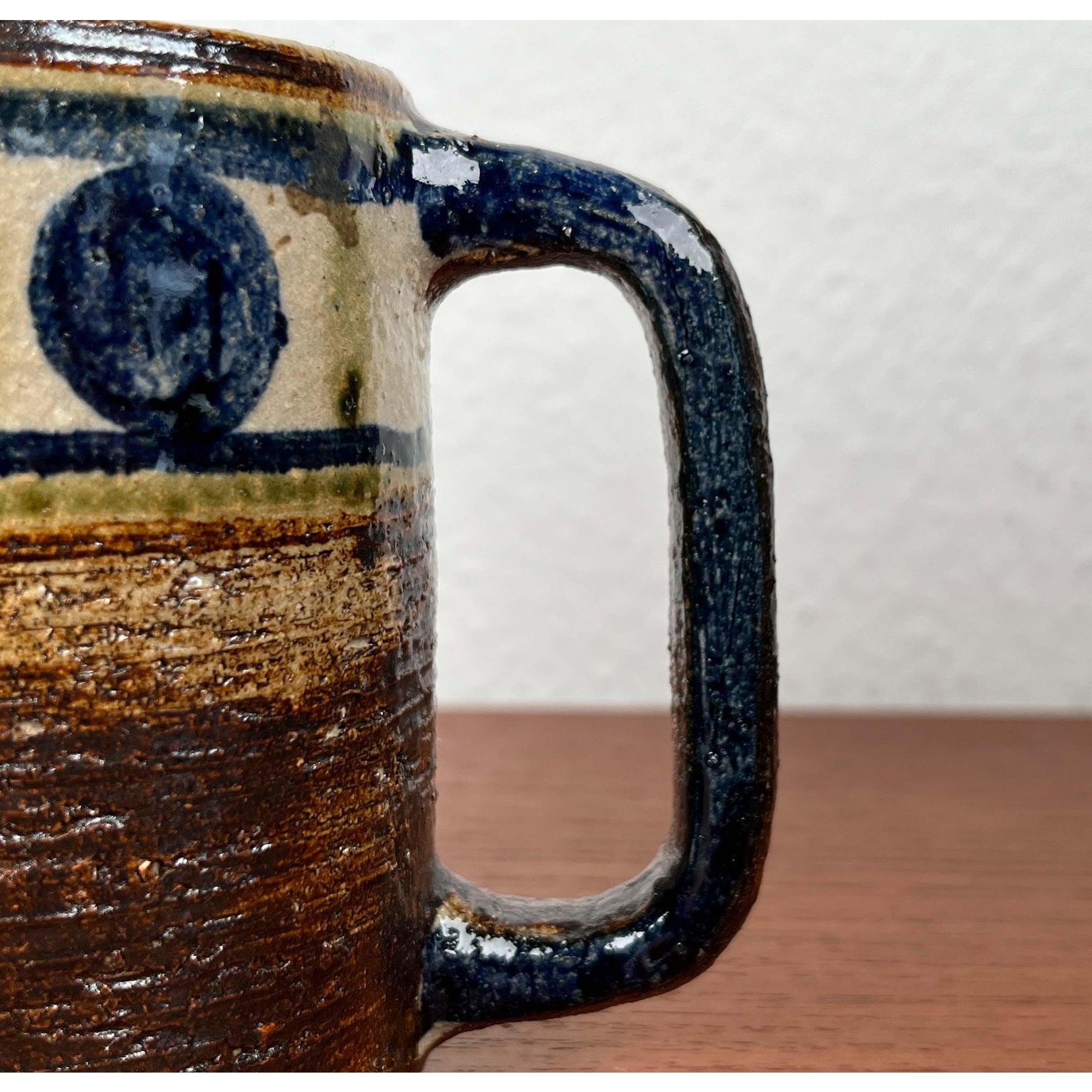 Mug en poterie danoise Studio Pottery du milieu du siècle dernier de Kingo Keramik, années 1960 en vente 1