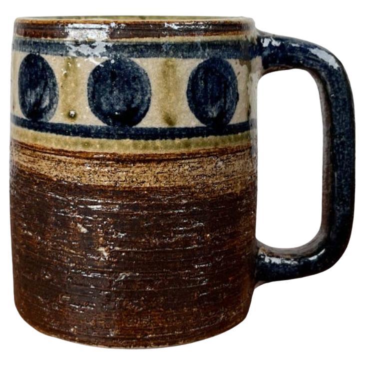 Mug en poterie danoise Studio Pottery du milieu du siècle dernier de Kingo Keramik, années 1960