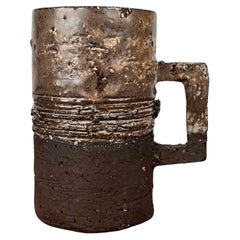 Mid-Century Modern Danish Studio Pottery Mug Vase from Robert Rob Bentsen, 1960s