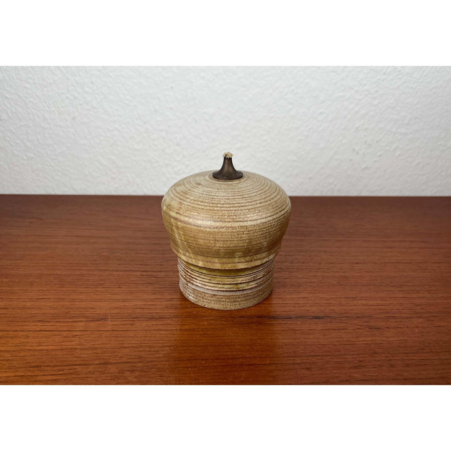 Lámpara de aceite de Studio Pottery danesa moderna de mediados de siglo, años 60 en Bueno estado para la venta en Hamburg, DE