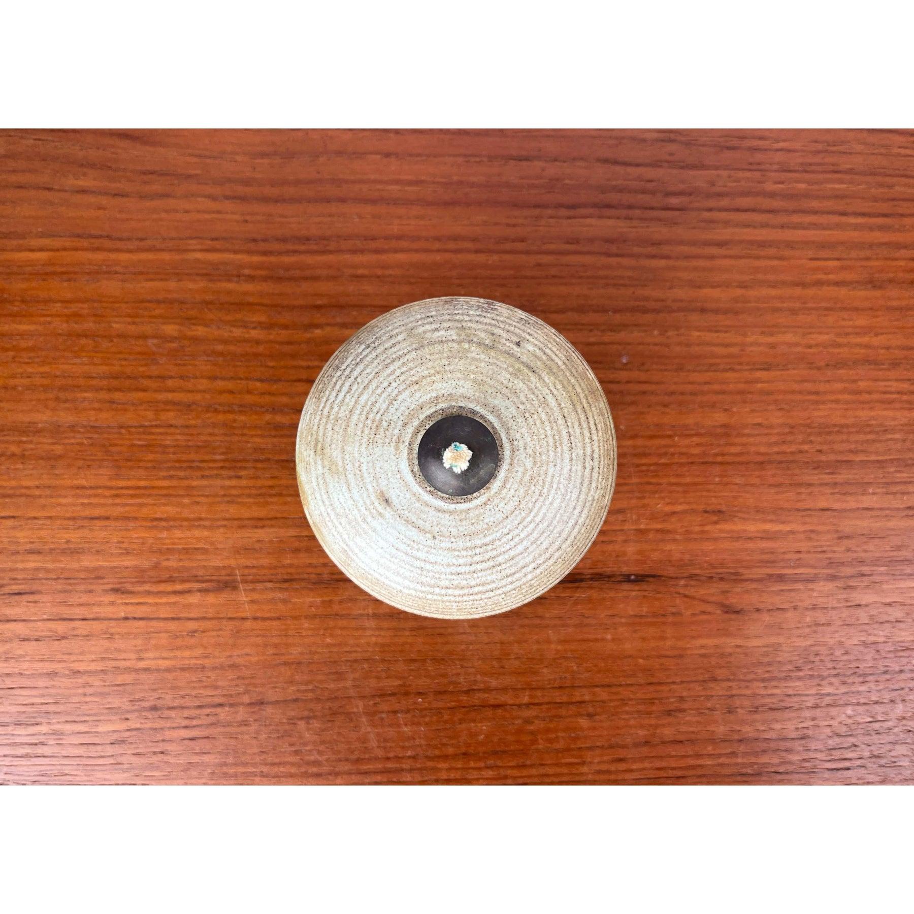 Lámpara de aceite de Studio Pottery danesa moderna de mediados de siglo, años 60 en venta 2