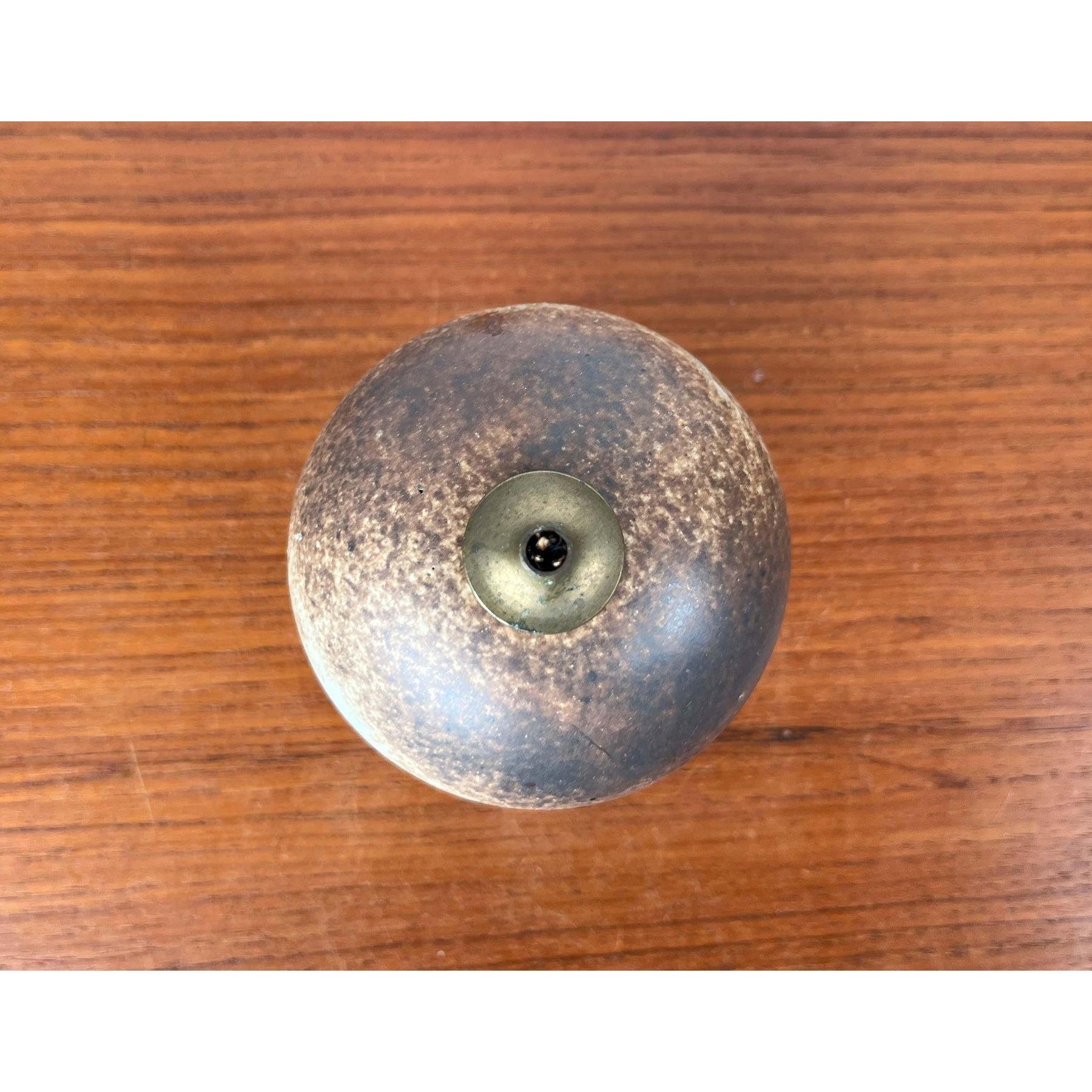 Lámpara de aceite de cerámica danesa de Studio Pottery de mediados de siglo de Aage Würtz, 1956 en venta 5