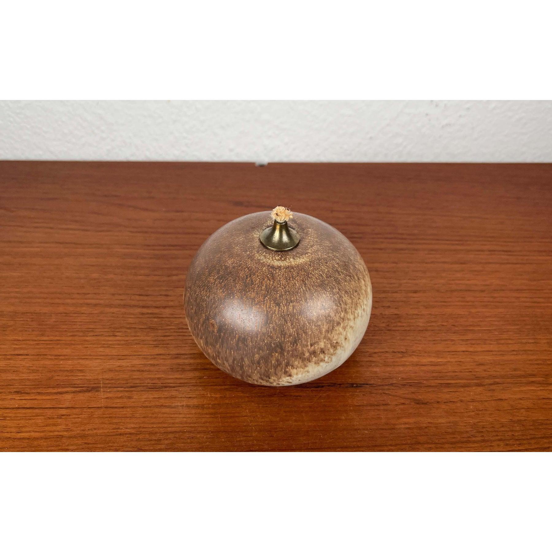 Lámpara de aceite de Studio Pottery danesa moderna de mediados de siglo de Aage Würtz, años 60 en Bueno estado para la venta en Hamburg, DE