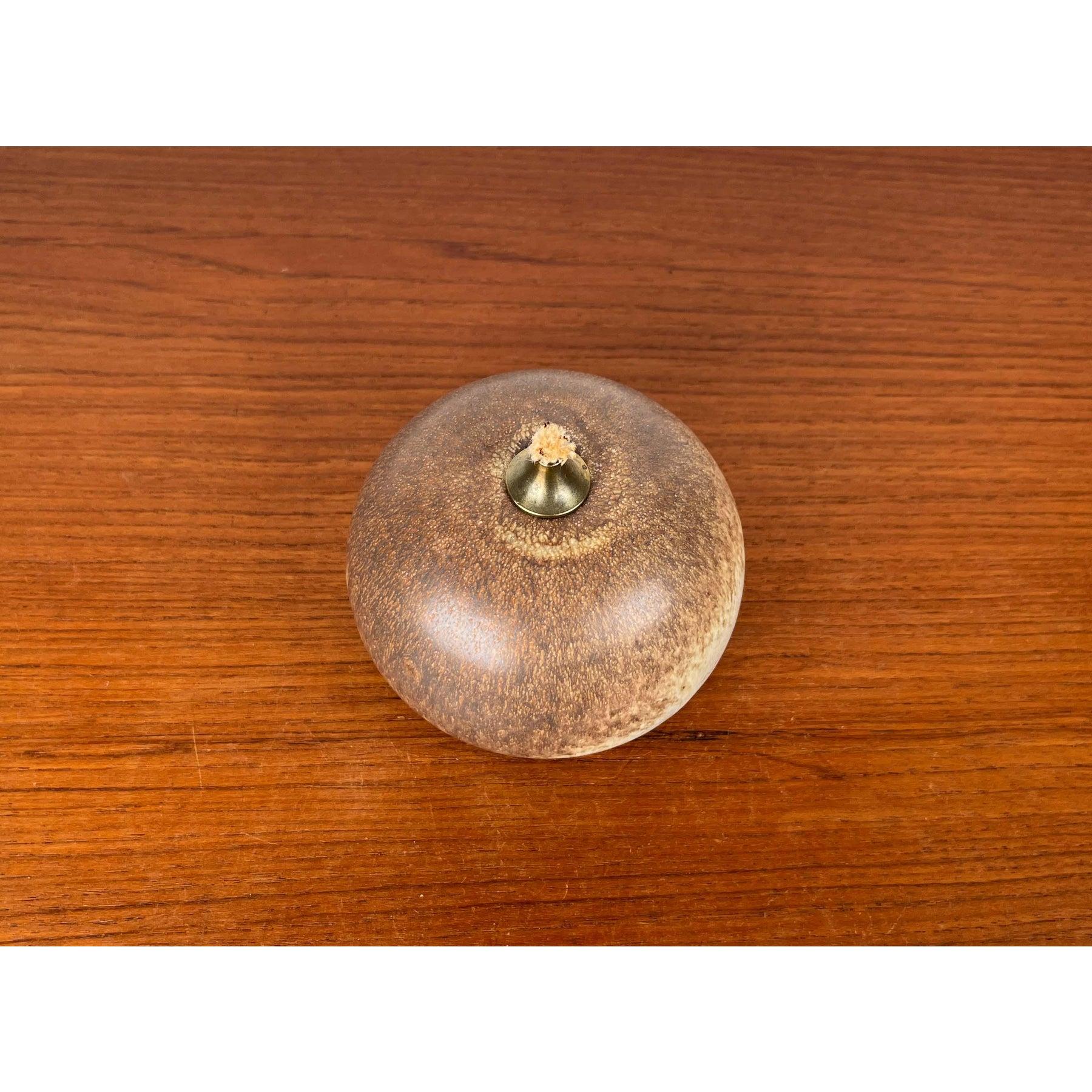 Lámpara de aceite de Studio Pottery danesa moderna de mediados de siglo de Aage Würtz, años 60 Cerámico en venta