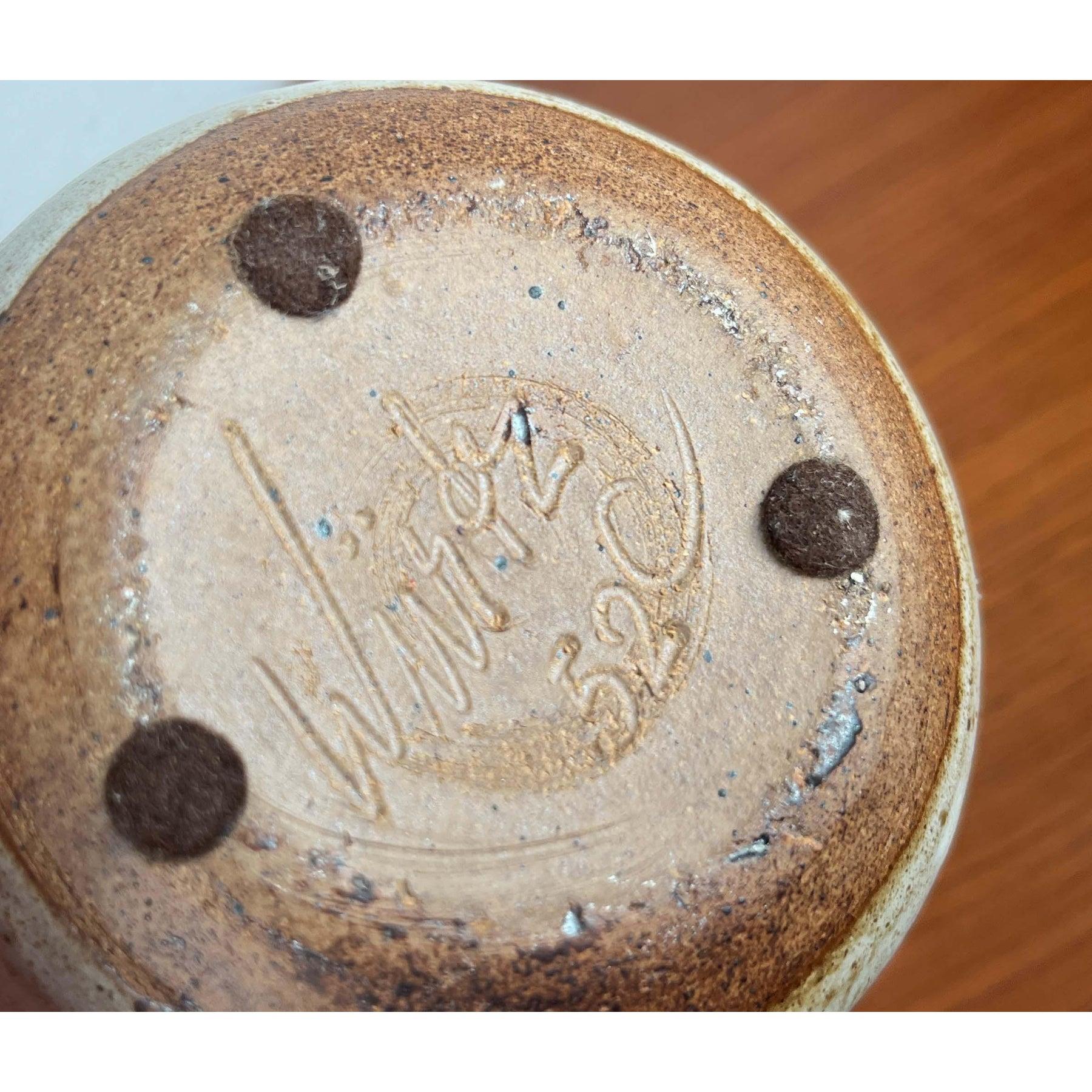 Lámpara de aceite de Studio Pottery danesa moderna de mediados de siglo de Aage Würtz, años 60 en venta 1
