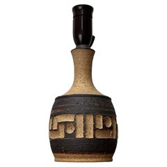 Lampe de table danoise moderne du milieu du siècle en Studio Pottery d'Axella, Danemark, années 1960