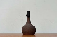 Mid-Century Modern Danish Studio Pottery Table Lamp from Tusbo Denmark 1960s