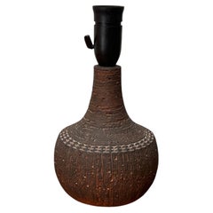 Mid-Century Modern Danish Studio Pottery Table Lamp from Tusbo Denmark 1960s