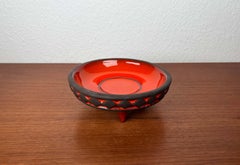 Mid-Century Modern Danish Studio Pottery Tripod Candleholder Bowl Frank Keramik