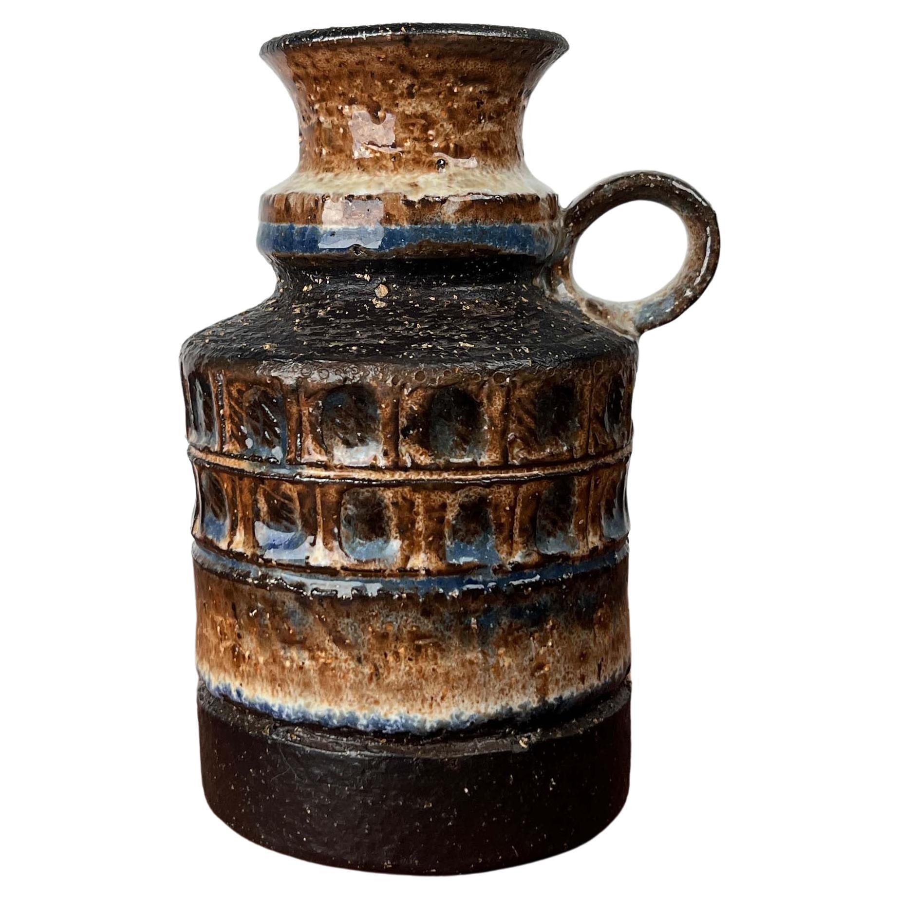 Vaso in Studio Pottery danese, anni '60, metà del secolo scorso