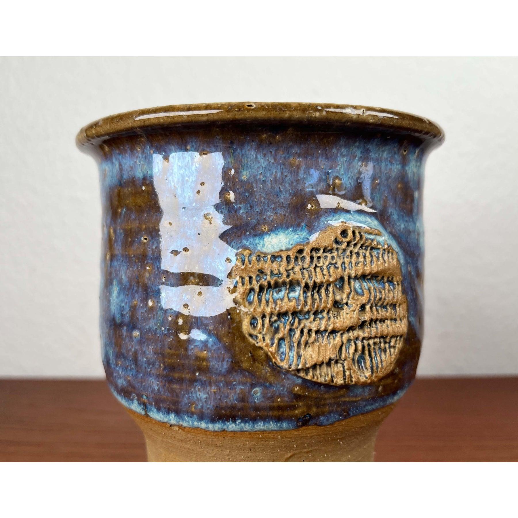 Moderne dänische Studio Pottery Vase aus der Jahrhundertmitte von Linder Stentøj, 1960er Jahre im Zustand „Gut“ im Angebot in Hamburg, DE