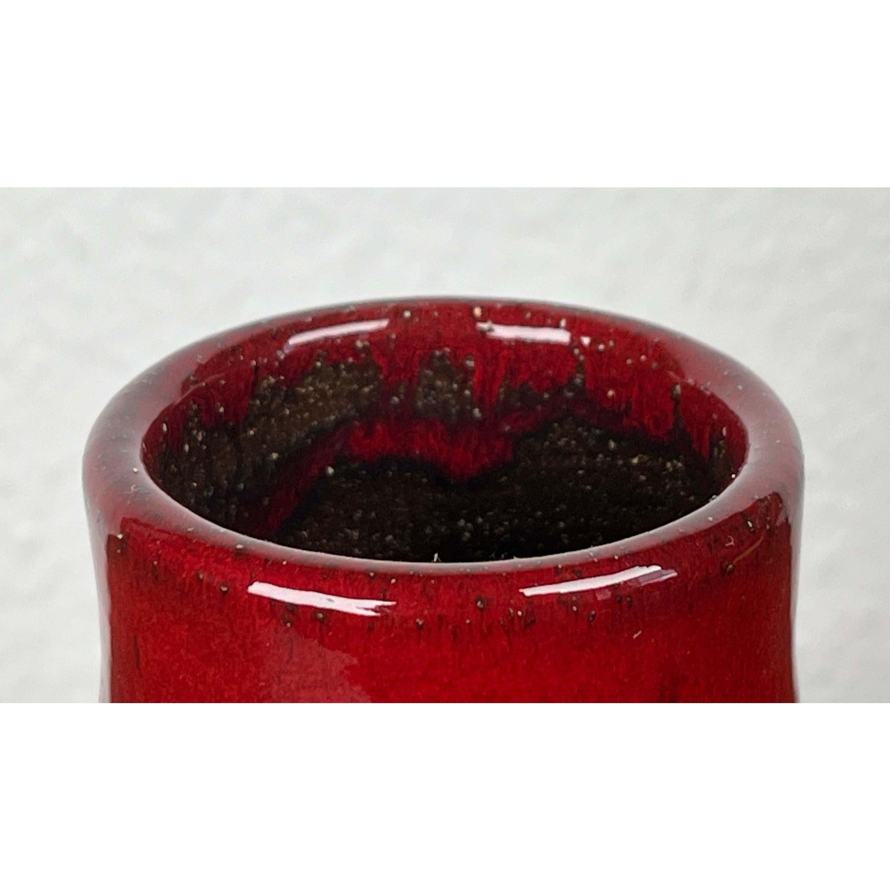 Danois Vase en Studio Pottery danois moderne du milieu du siècle de Lovemose, années 1960 en vente