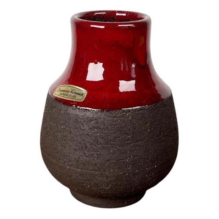 Vase en Studio Pottery danois moderne du milieu du siècle de Lovemose, années 1960