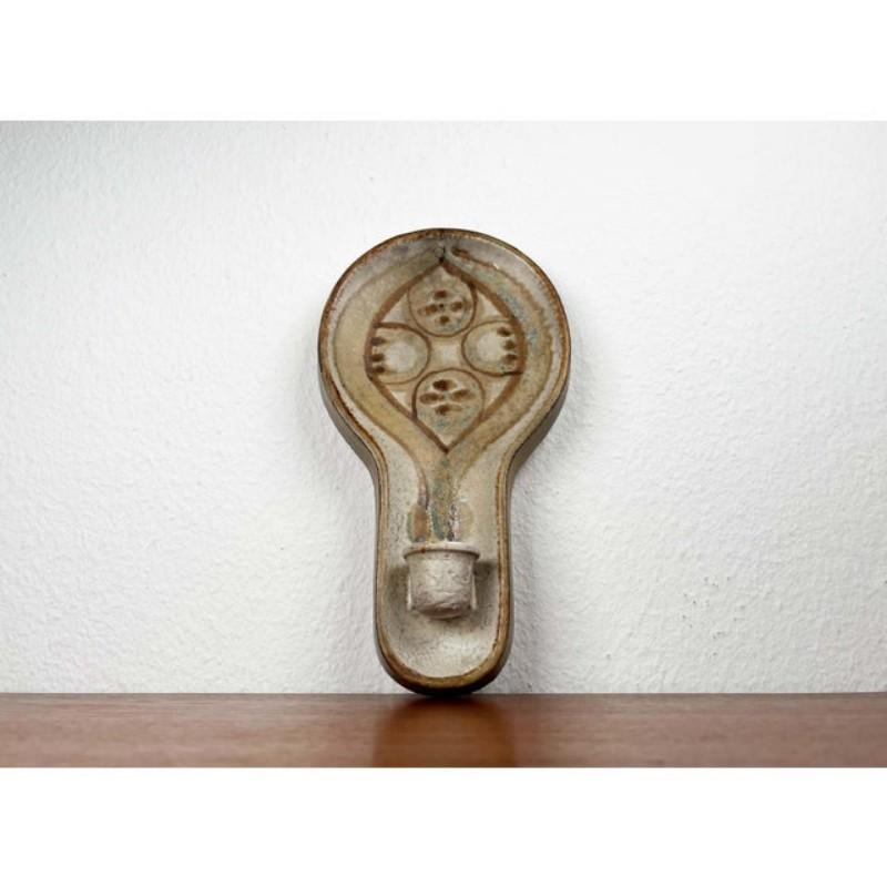 Candelabro de pared danés moderno de mediados de siglo de Studio Pottery de Søholm, años 60 siglo XX en venta